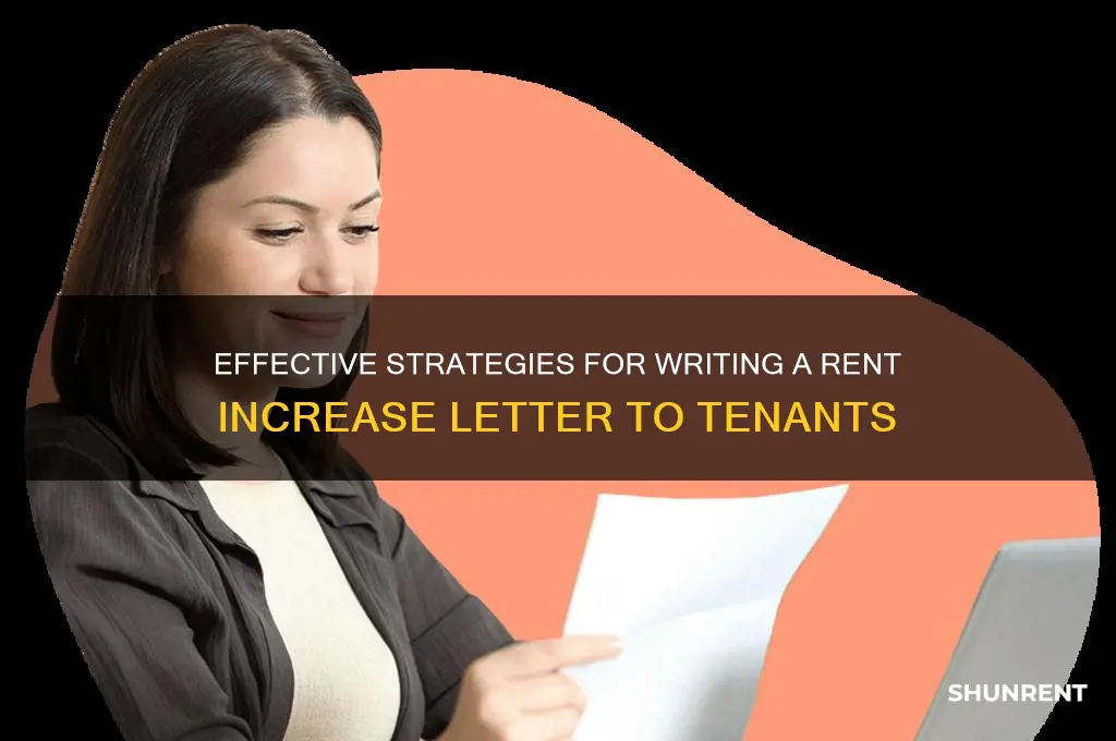 how to write a letter to raise the rent