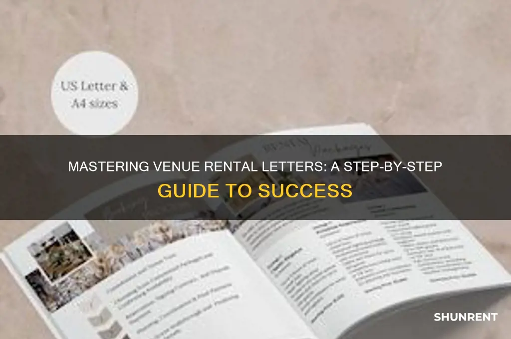 how to write a letter to rent a venue