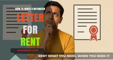 Writing a Notarized Rent Letter: Step-by-Step Guide for Tenants