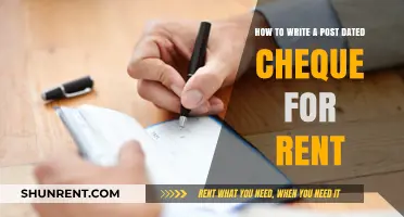 Mastering Post-Dated Cheques: A Step-by-Step Guide for Rent Payments