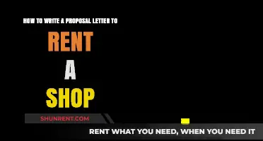 Crafting a Winning Proposal Letter to Secure Your Ideal Shop Rental