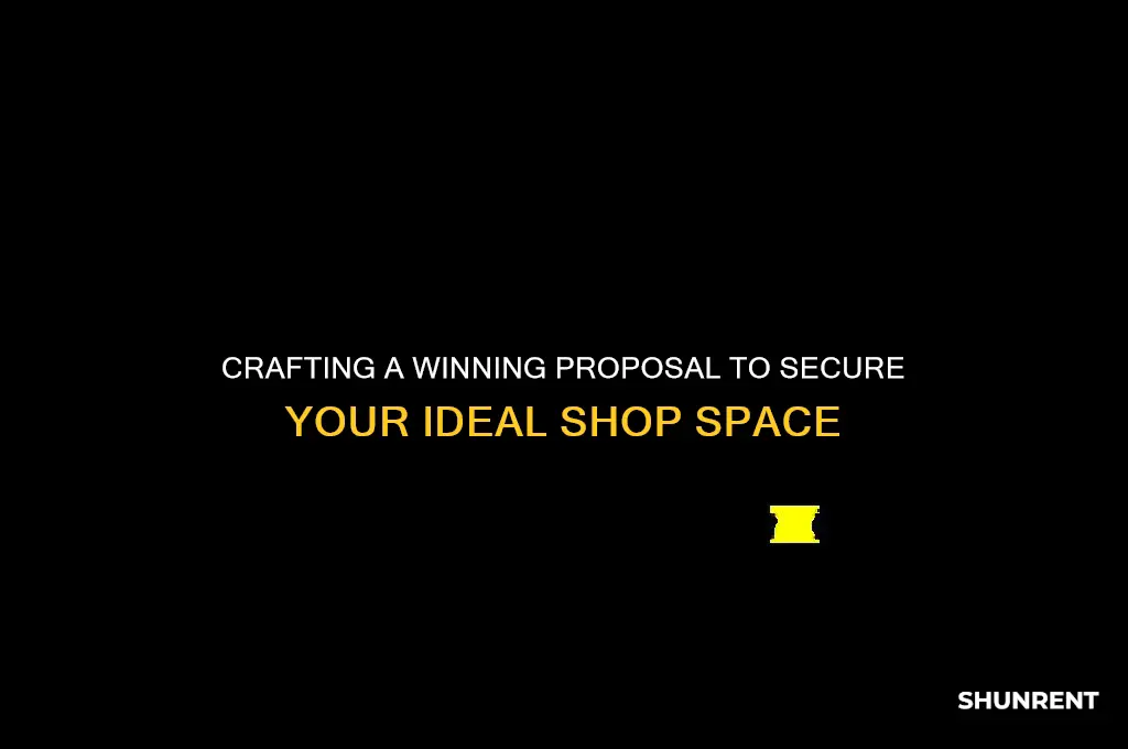 how to write a proposal to rent a shop space