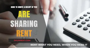 Mastering Rent Sharing: Crafting a Clear and Fair Receipt Template