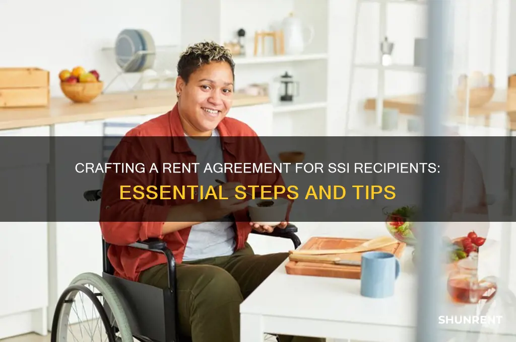 how to write a rent agreement for ssi