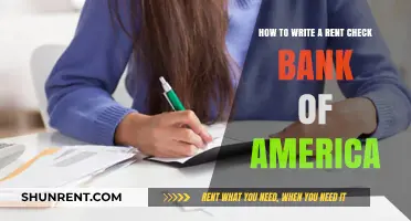 Writing a Rent Check with Bank of America: A Step-by-Step Guide