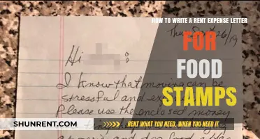 Writing a Rent Expense Letter for Food Stamps: A Step-by-Step Guide