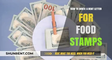 Writing a Rent Letter for Food Stamps