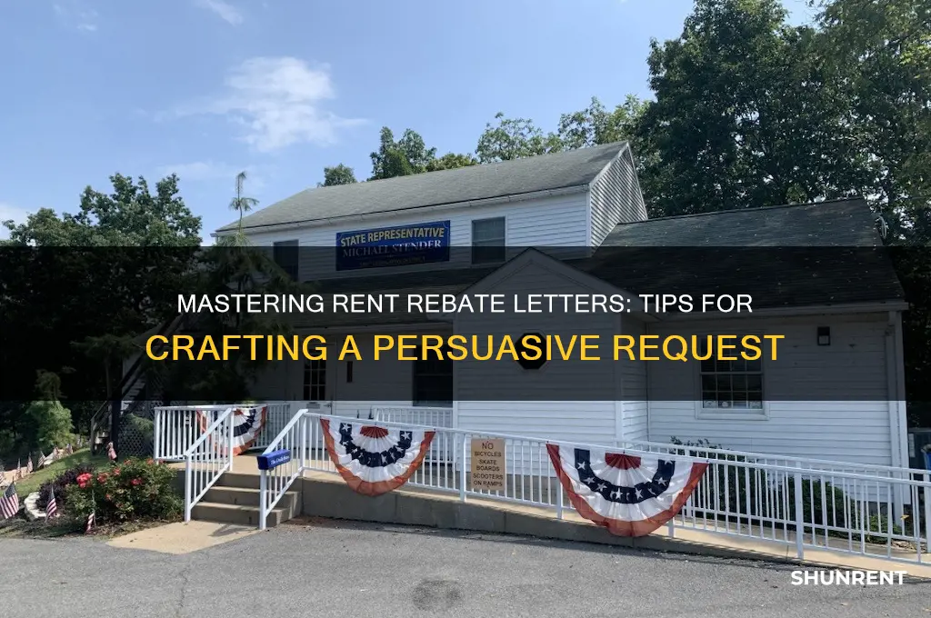 how to write a rent rebate letter