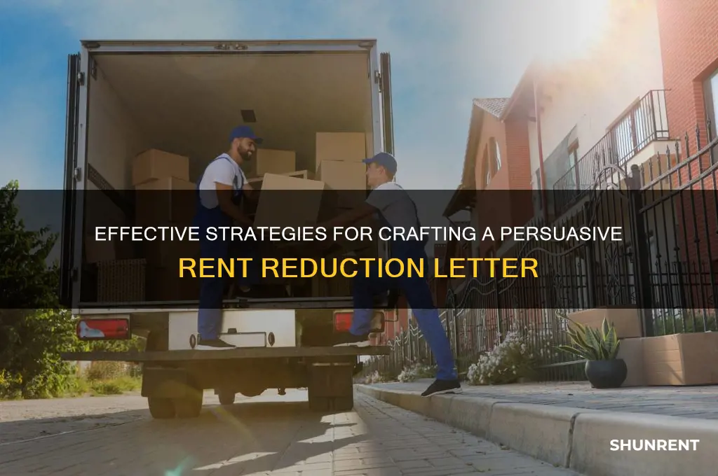 how to write a rent reduction letter