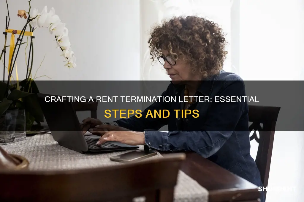 how to write a rent termination letter