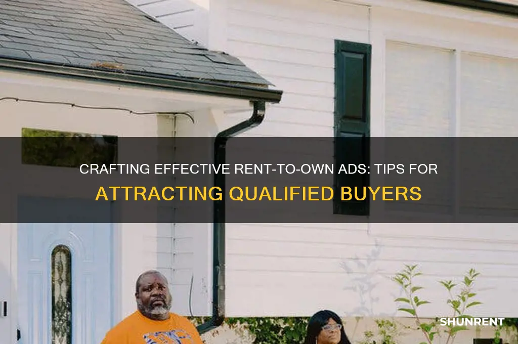 how to write a rent to own ad