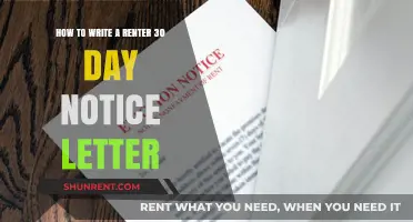 Writing a Renter 30-Day Notice: A Simple Guide
