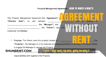 Drafting a Legal Rent Agreement Without Specifying Rent Amount