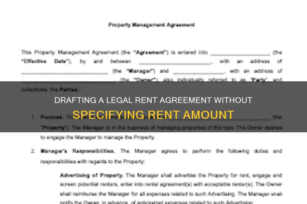 how to write a rent