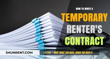 Crafting a Temporary Renter's Contract: Essential Steps and Tips