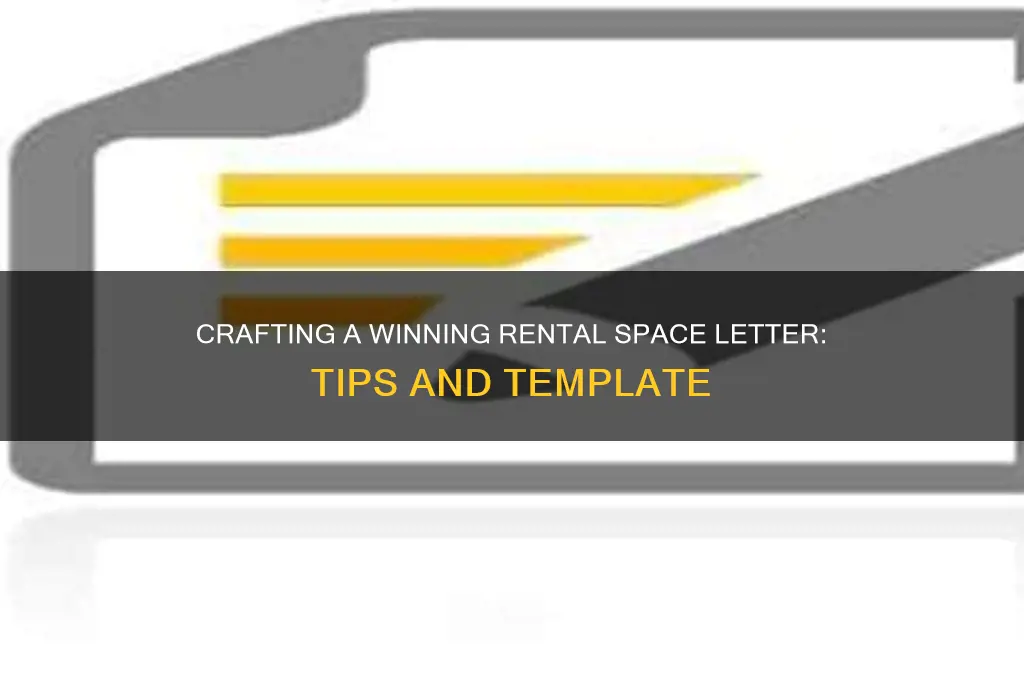 how to write al letter for renting space