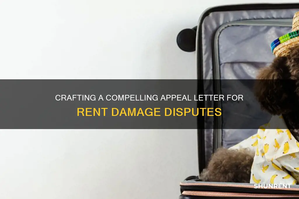 how to write an appeal letter about rent damages