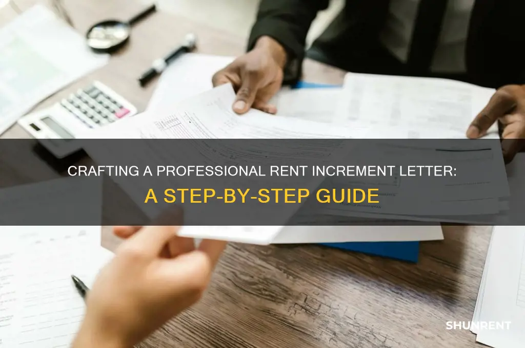 how to write an increment letter for rent