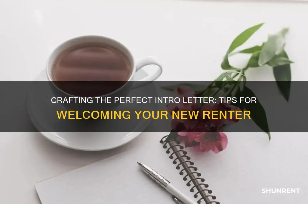 how to write an intro letter to renter
