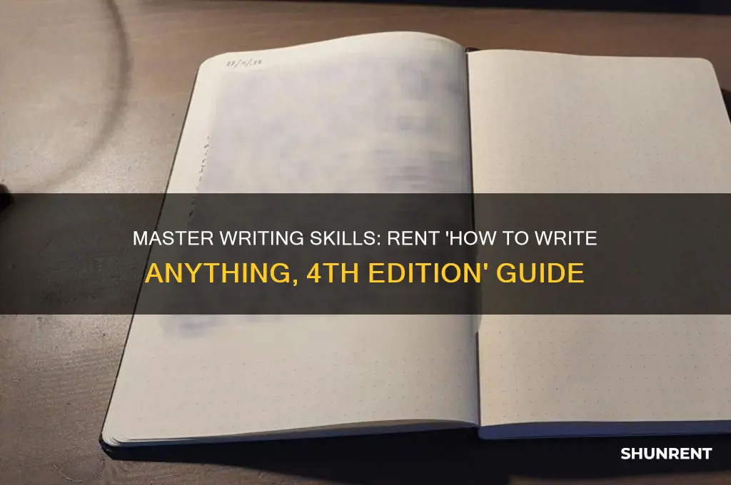 how to write anything 4th edition rent