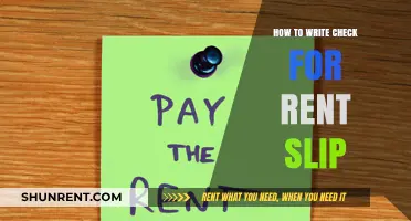 Mastering Rent Payments: A Step-by-Step Guide to Writing Check Slips