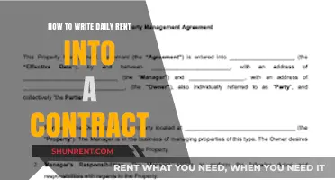 Drafting Daily Rental Agreements: Essential Tips for Clear Contracts