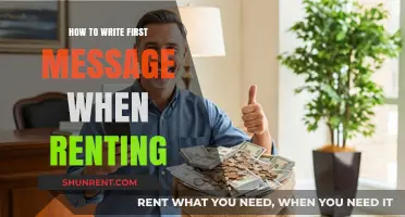 Crafting the Perfect First Message: Tips for Renting Success