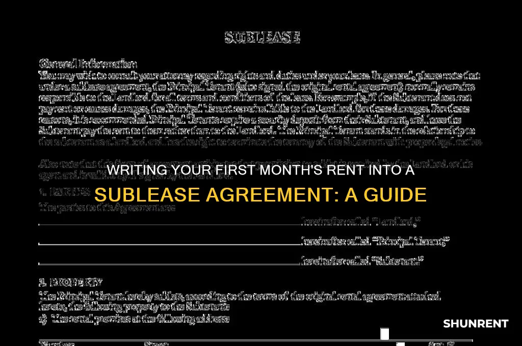 how to write first month