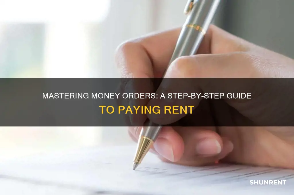 how to write money order for rent