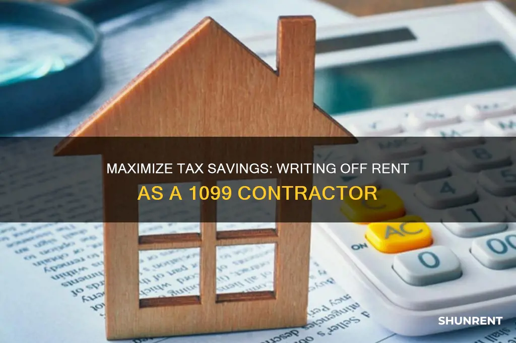 how to write off rent for 1099