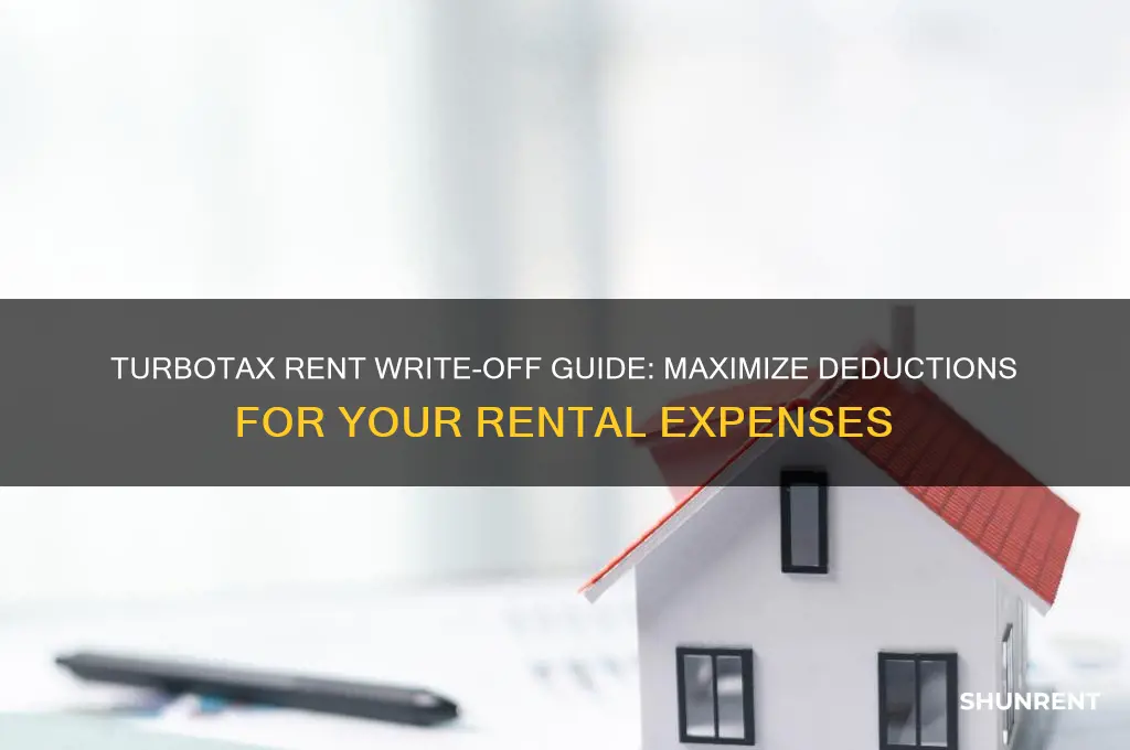 how to write off rent inside turbotax