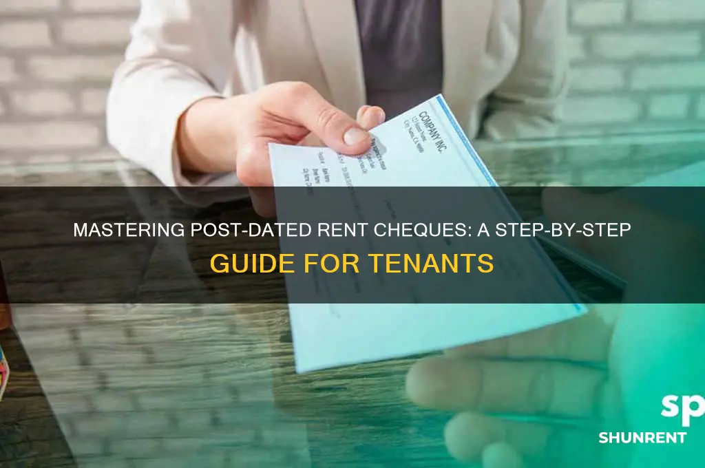how to write post dated rent cheques
