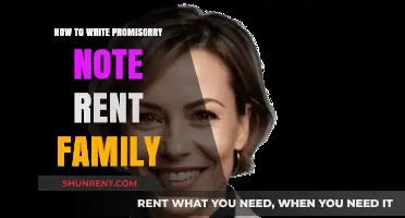 Writing a Promissory Note for Rent: A Family Guide