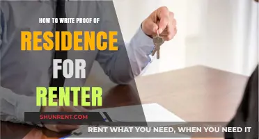 Writing a Proof of Residence for Renters: A Step-by-Step Guide