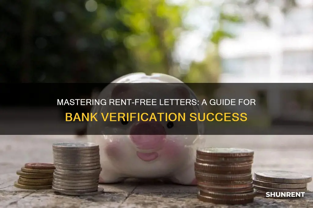 how to write rent free letter for bank