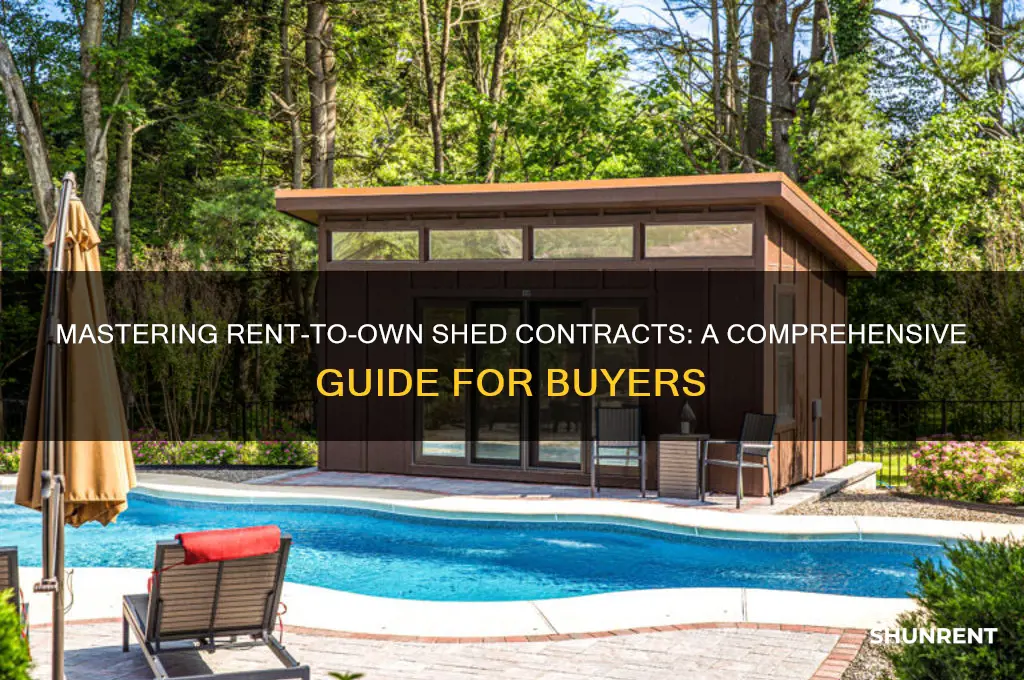 how to write rent to own shed contracts