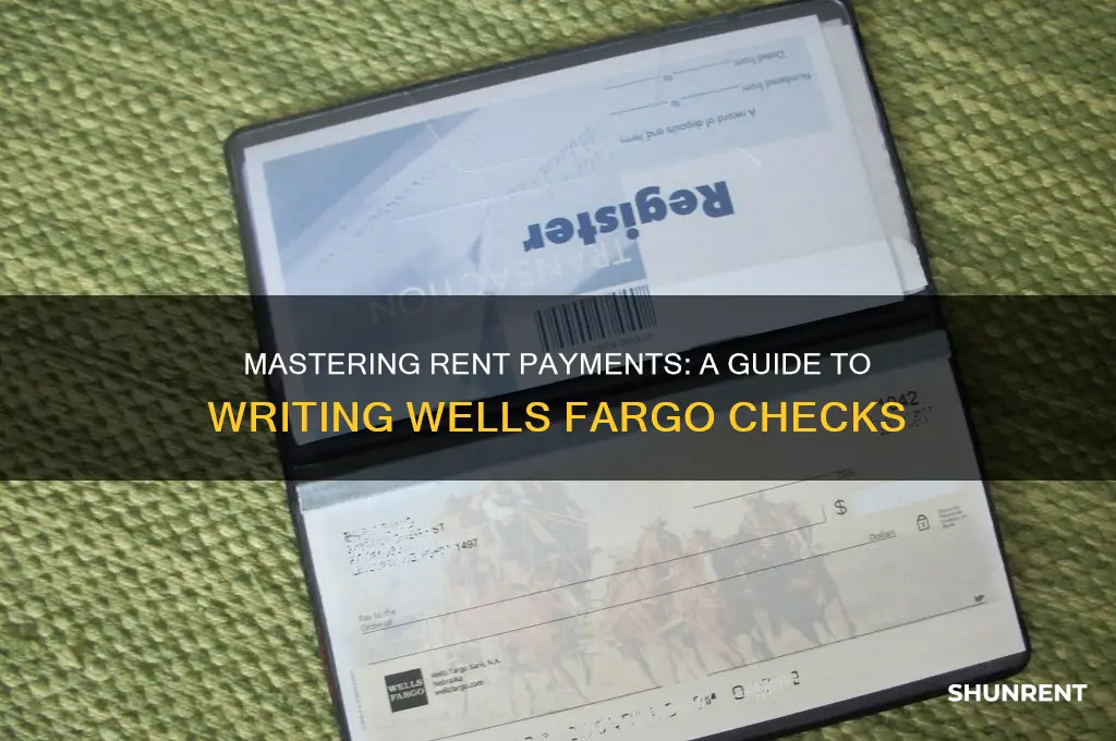 how to write wells fargo check for rent