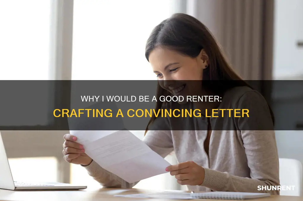 how to write why i would be a good renter