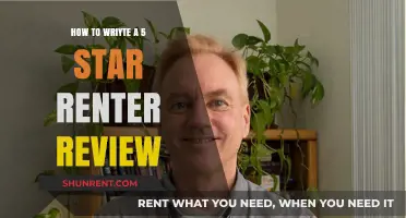 Crafting a 5-Star Renter Review: Tips for Honest and Helpful Feedback