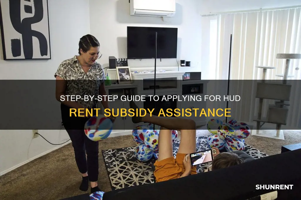 how to you apply for hud rent subsidy