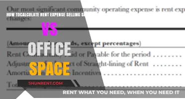 Rent Expense Calculation: Selling Space vs. Office Space Strategies