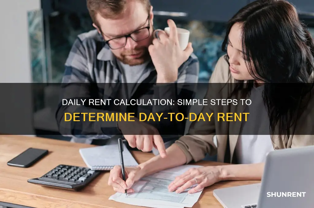 how too calculate day to day rent per