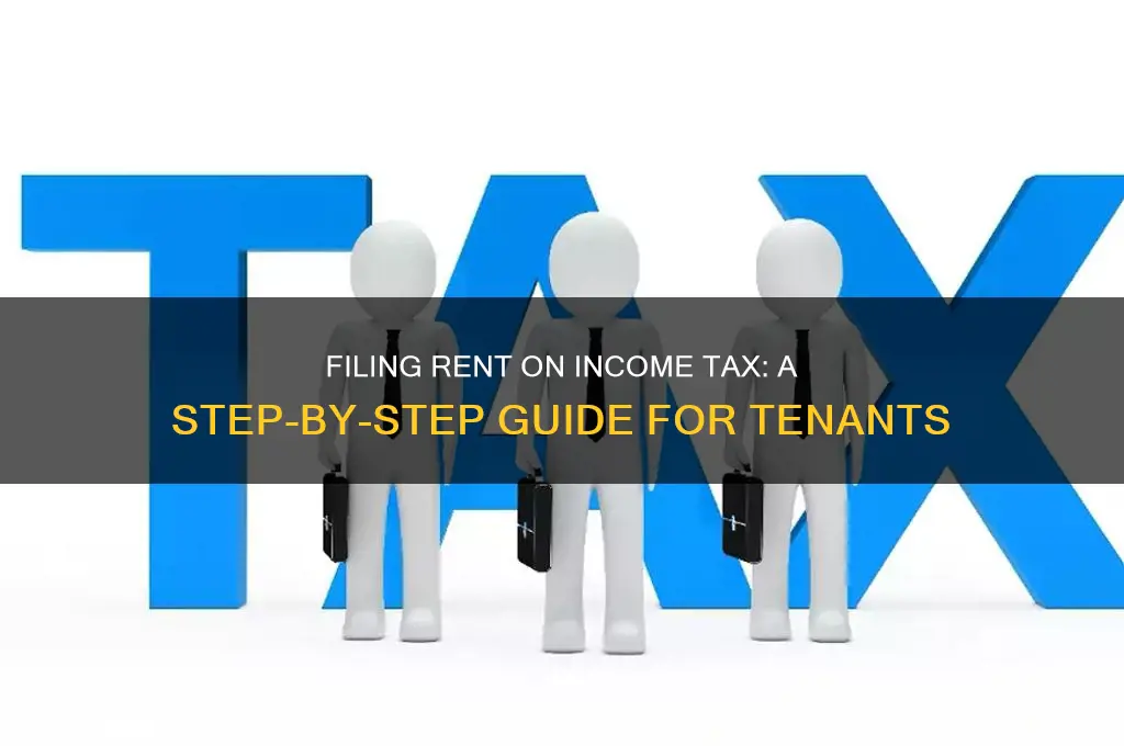 how u file for rent on incone tax