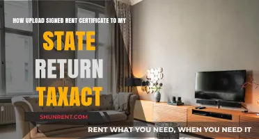 Uploading Your Signed Rent Certificate to State Tax Return on TaxAct