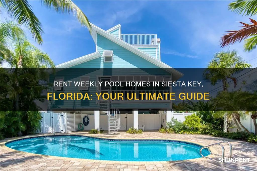 how with pool to rent weekly in siesta key florida