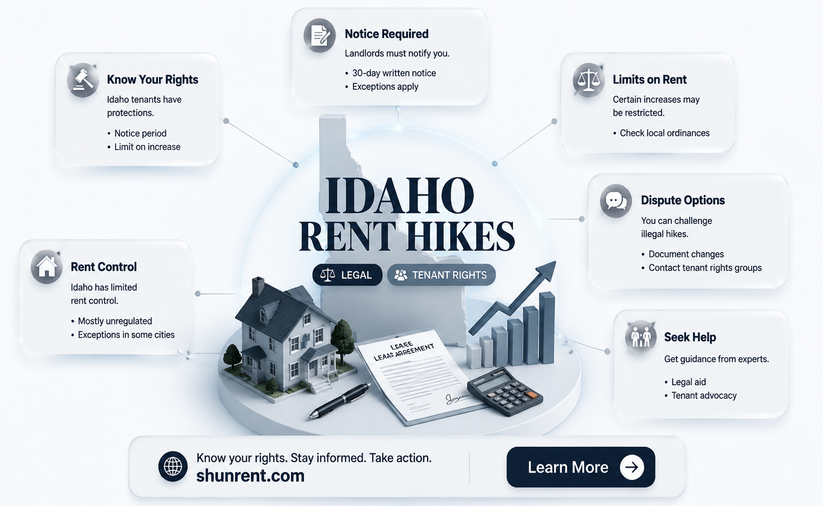 are there laws against excessive rent hikes in idaho