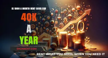 Is $1000 Monthly Rent Affordable on a $40k Annual Income?