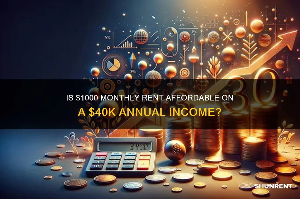 is 1000 a month rent good for 40k a year
