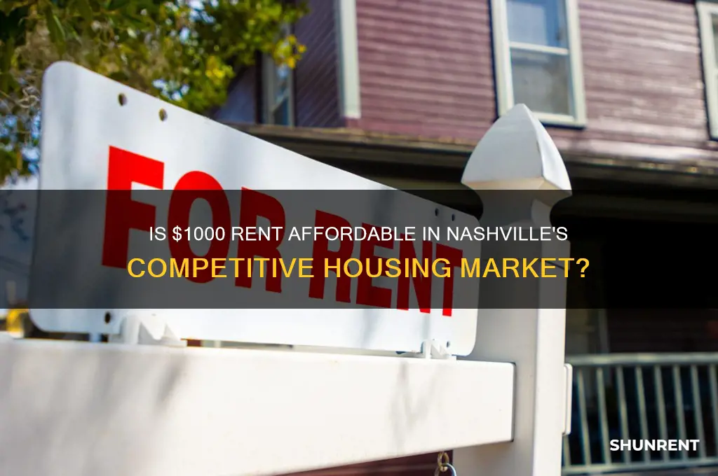 is 1000 low for rent in nashville