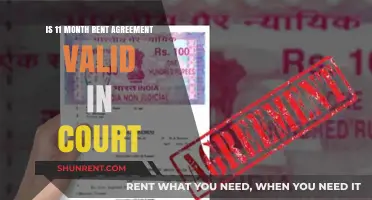 Is an 11-Month Rent Agreement Legally Valid in Court?